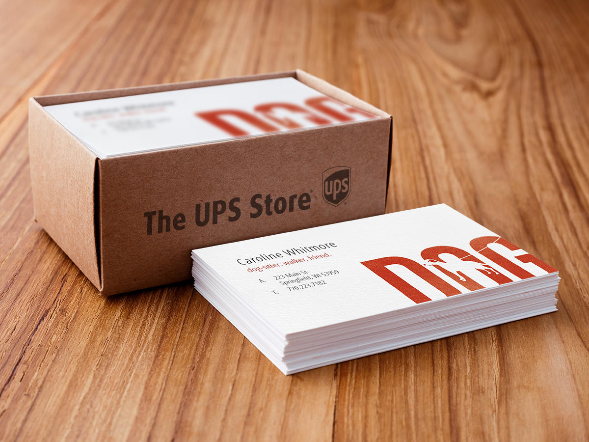 Order business cards at The UPS Store